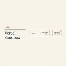I Let an Agent Write Code and Run It — Safely — in a Vercel Sandbox