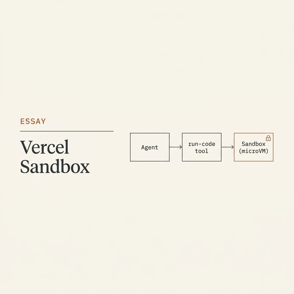 I Let an Agent Write Code and Run It — Safely — in a Vercel Sandbox